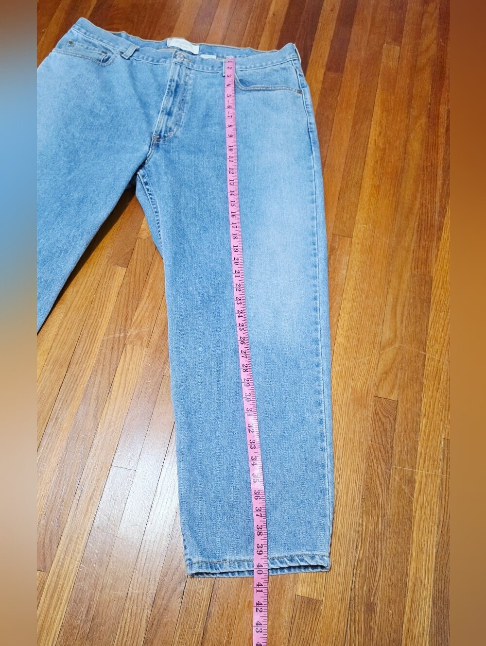 Levi’s 550 Jeans Men’s Size 42x30 Relaxed Fit Light Wash 100% Cotton Denim 90's - Picture 10 of 13
